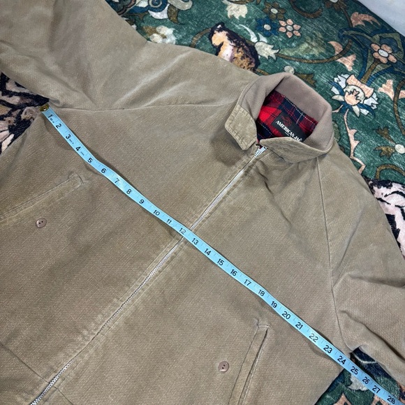 Vintage Anerican Jac Corduroy Western Harrington Jacket Flannel Lined USA Made - Picture 7 of 8